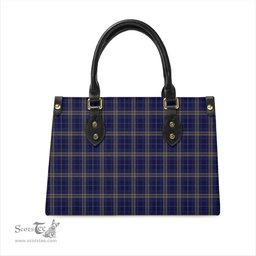 Scottish Rhys of Wales Tartan Leather Bag for Women Scottish Plaid Tartan Plaid - ScotsTee - scotstee.com