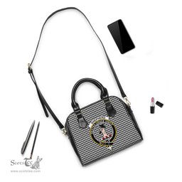 Scottish Shepherd Tartan Shoulder Handbags with Family Crest Scottish Plaid Tartan Plaid - ScotsTee - scotstee.com