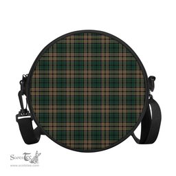 Scottish Sackett Tartan Round Crossbody Bags - Round Purse Scottish Plaid Tartan Plaid - ScotsTee - scotstee.com
