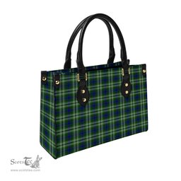 Scottish Spottiswood Tartan Leather Bag for Women Scottish Plaid Tartan Plaid - ScotsTee - scotstee.com