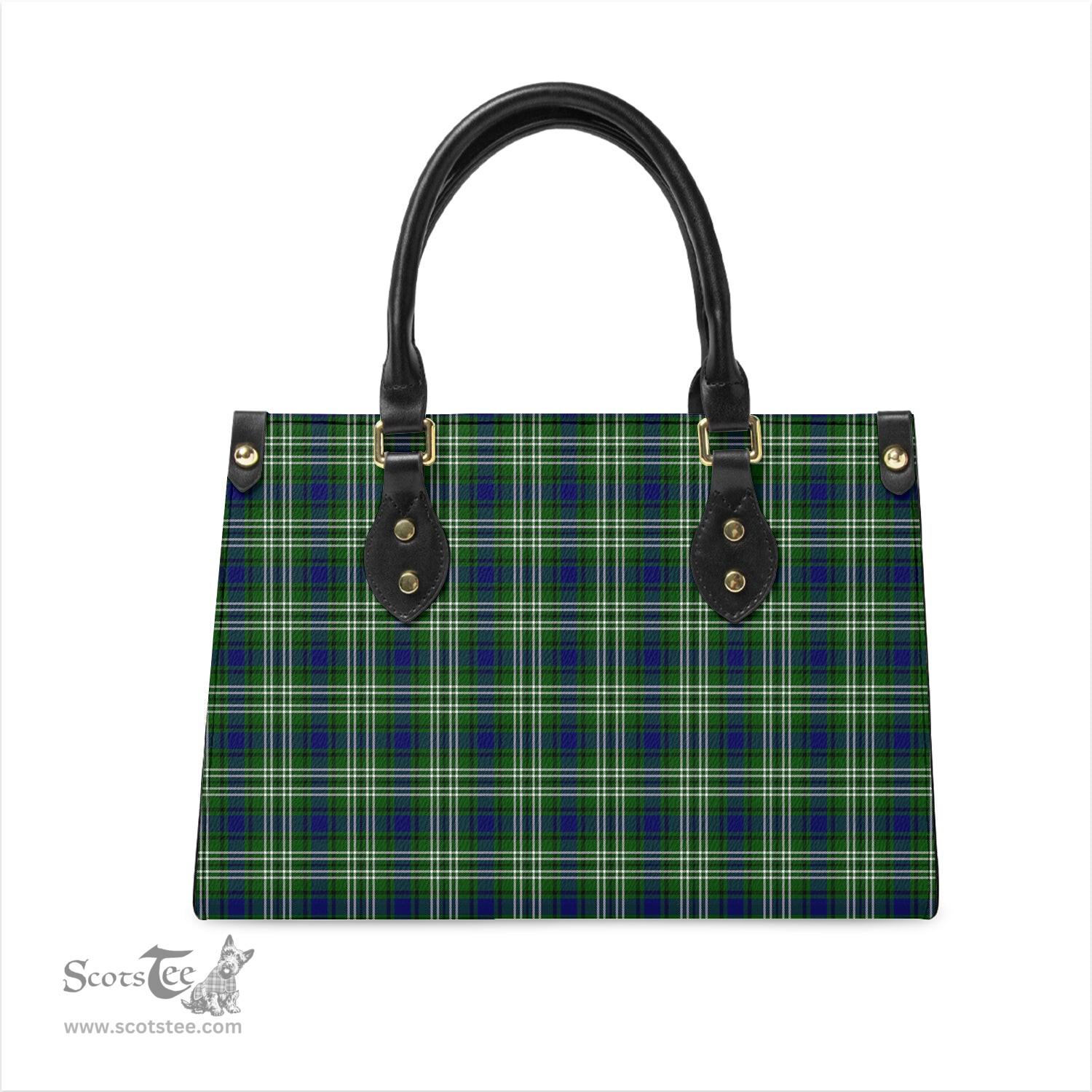 Scottish Spottiswood Tartan Leather Bag for Women Scottish Plaid Tartan Plaid - ScotsTee - scotstee.com