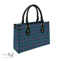 Scottish Sandilands Tartan Leather Bag for Women Scottish Plaid Tartan Plaid - ScotsTee - scotstee.com