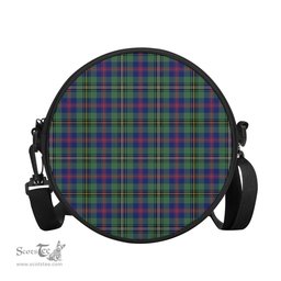 Scottish Wood Modern Tartan Round Crossbody Bags - Round Purse Scottish Plaid Tartan Plaid - ScotsTee - scotstee.com