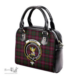 Scottish Stewart of Bute Hunting Tartan Shoulder Handbags with Family Crest Scottish Plaid Tartan Plaid - ScotsTee - scotstee.com
