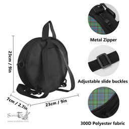Scottish Whitelaw Tartan Round Crossbody Bags - Round Purse with Family Crest Scottish Plaid Tartan Plaid - ScotsTee - scotstee.com