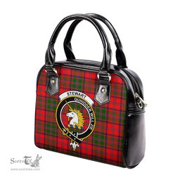 Scottish Stewart of Appin Modern Tartan Shoulder Handbags with Family Crest Scottish Plaid Tartan Plaid - ScotsTee - scotstee.com