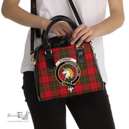 Scottish Stewart of Appin Modern Tartan Shoulder Handbags with Family Crest Scottish Plaid Tartan Plaid - ScotsTee - scotstee.com