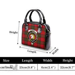 Scottish Stewart of Appin Modern Tartan Shoulder Handbags with Family Crest Scottish Plaid Tartan Plaid - ScotsTee - scotstee.com