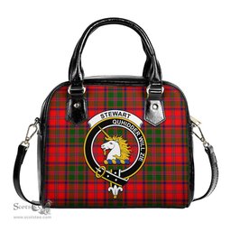 Scottish Stewart of Appin Modern Tartan Shoulder Handbags with Family Crest Scottish Plaid Tartan Plaid - ScotsTee - scotstee.com
