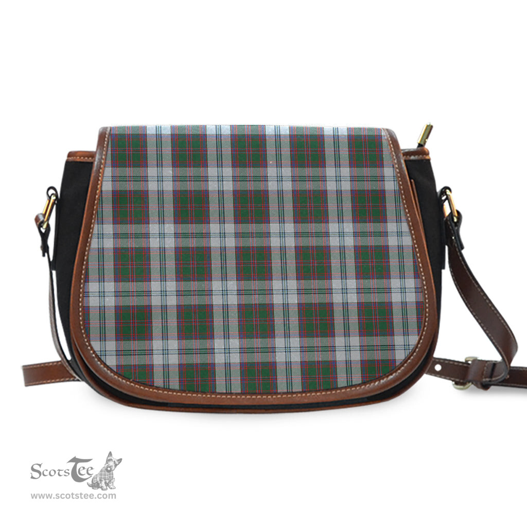 Scottish Stewart of Appin Dress Tartan Saddle Crossbody Bag Scottish Plaid Tartan Plaid - ScotsTee - scotstee.com
