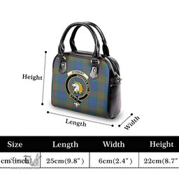Scottish Stewart of Appin Hunting Ancient Tartan Shoulder Handbags with Family Crest Scottish Plaid Tartan Plaid - ScotsTee - scotstee.com