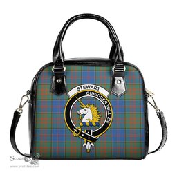 Scottish Stewart of Appin Hunting Ancient Tartan Shoulder Handbags with Family Crest Scottish Plaid Tartan Plaid - ScotsTee - scotstee.com