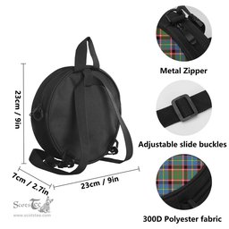 Scottish Stirling Bannockburn Tartan Round Crossbody Bags - Round Purse Scottish Plaid Tartan Plaid - ScotsTee - scotstee.com