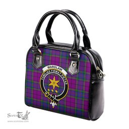 Scottish Wardlaw Modern Tartan Shoulder Handbags with Family Crest Scottish Plaid Tartan Plaid - ScotsTee - scotstee.com