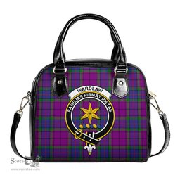 Scottish Wardlaw Modern Tartan Shoulder Handbags with Family Crest Scottish Plaid Tartan Plaid - ScotsTee - scotstee.com