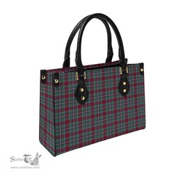 Scottish Spens (Spence) Tartan Leather Bag for Women Scottish Plaid Tartan Plaid - ScotsTee - scotstee.com