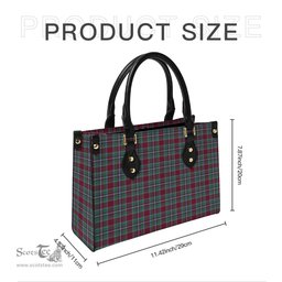 Scottish Spens (Spence) Tartan Leather Bag for Women Scottish Plaid Tartan Plaid - ScotsTee - scotstee.com
