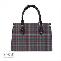 Scottish Spens (Spence) Tartan Leather Bag for Women Scottish Plaid Tartan Plaid - ScotsTee - scotstee.com
