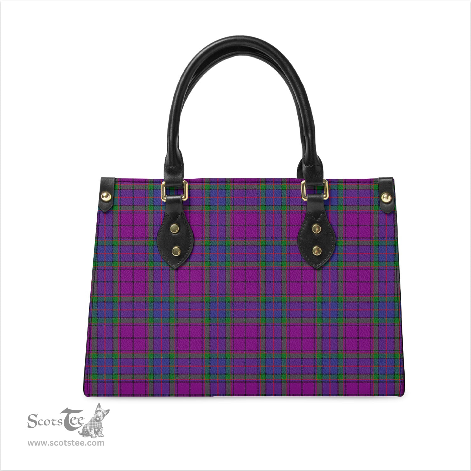Scottish Wardlaw Modern Tartan Leather Bag for Women Scottish Plaid Tartan Plaid - ScotsTee - scotstee.com