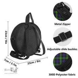Scottish Watson Tartan Round Crossbody Bags - Round Purse Scottish Plaid Tartan Plaid - ScotsTee - scotstee.com