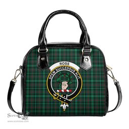 Scottish Ross Hunting Modern Tartan Shoulder Handbags with Family Crest Scottish Plaid Tartan Plaid - ScotsTee - scotstee.com
