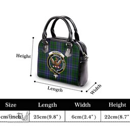 Scottish Wishart Hunting Tartan Shoulder Handbags with Family Crest Scottish Plaid Tartan Plaid - ScotsTee - scotstee.com