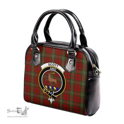 Scottish Scott Tartan Shoulder Handbags with Family Crest Scottish Plaid Tartan Plaid - ScotsTee - scotstee.com