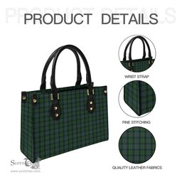 Scottish Scott Hunting Tartan Leather Bag for Women Scottish Plaid Tartan Plaid - ScotsTee - scotstee.com