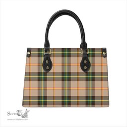 Scottish Saskatchewan Province Canada Tartan Leather Bag for Women Scottish Plaid Tartan Plaid - ScotsTee - scotstee.com