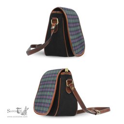 Scottish Rose Hunting Modern Tartan Saddle Crossbody Bag Scottish Plaid Tartan Plaid - ScotsTee - scotstee.com
