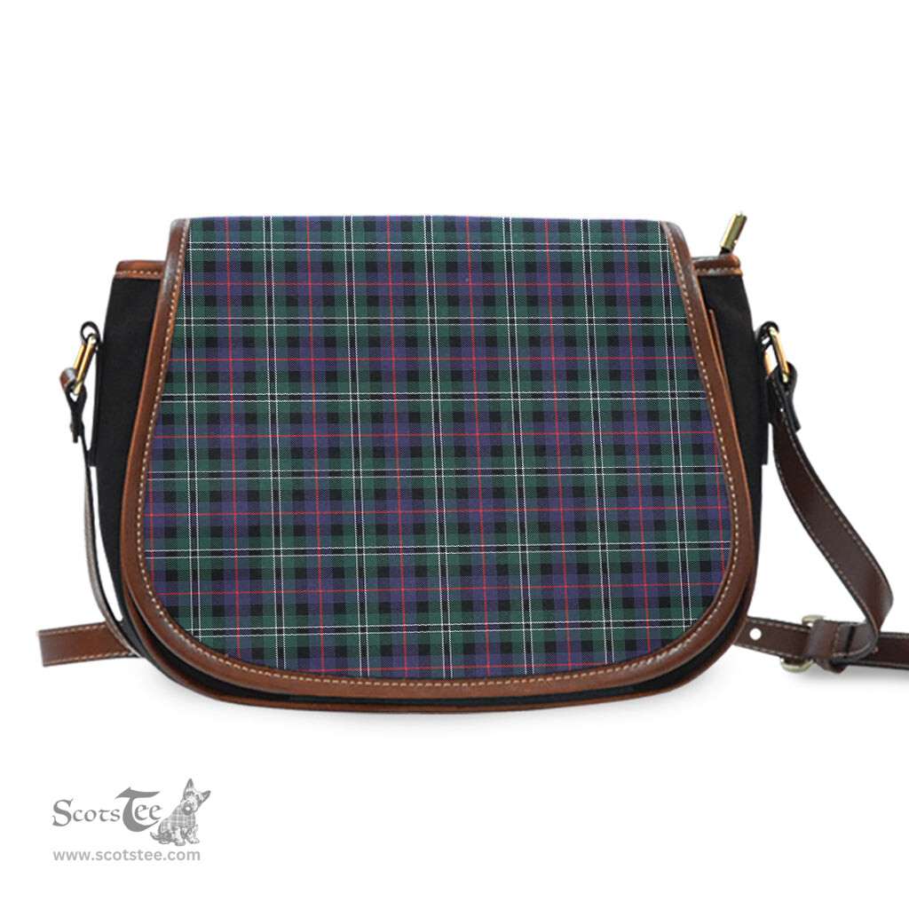 Scottish Rose Hunting Modern Tartan Saddle Crossbody Bag Scottish Plaid Tartan Plaid - ScotsTee - scotstee.com
