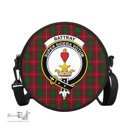 Scottish Rattray Tartan Round Crossbody Bags - Round Purse with Family Crest Scottish Plaid Tartan Plaid - ScotsTee - scotstee.com