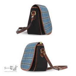 Scottish Thomson Dress Blue Tartan Saddle Crossbody Bag Scottish Plaid Tartan Plaid - ScotsTee - scotstee.com