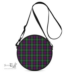 Scottish Wilson Tartan Round Crossbody Bags - Round Purse Scottish Plaid Tartan Plaid - ScotsTee - scotstee.com