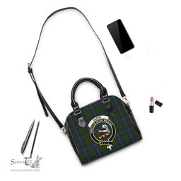 Scottish Skene Tartan Shoulder Handbags with Family Crest Scottish Plaid Tartan Plaid - ScotsTee - scotstee.com