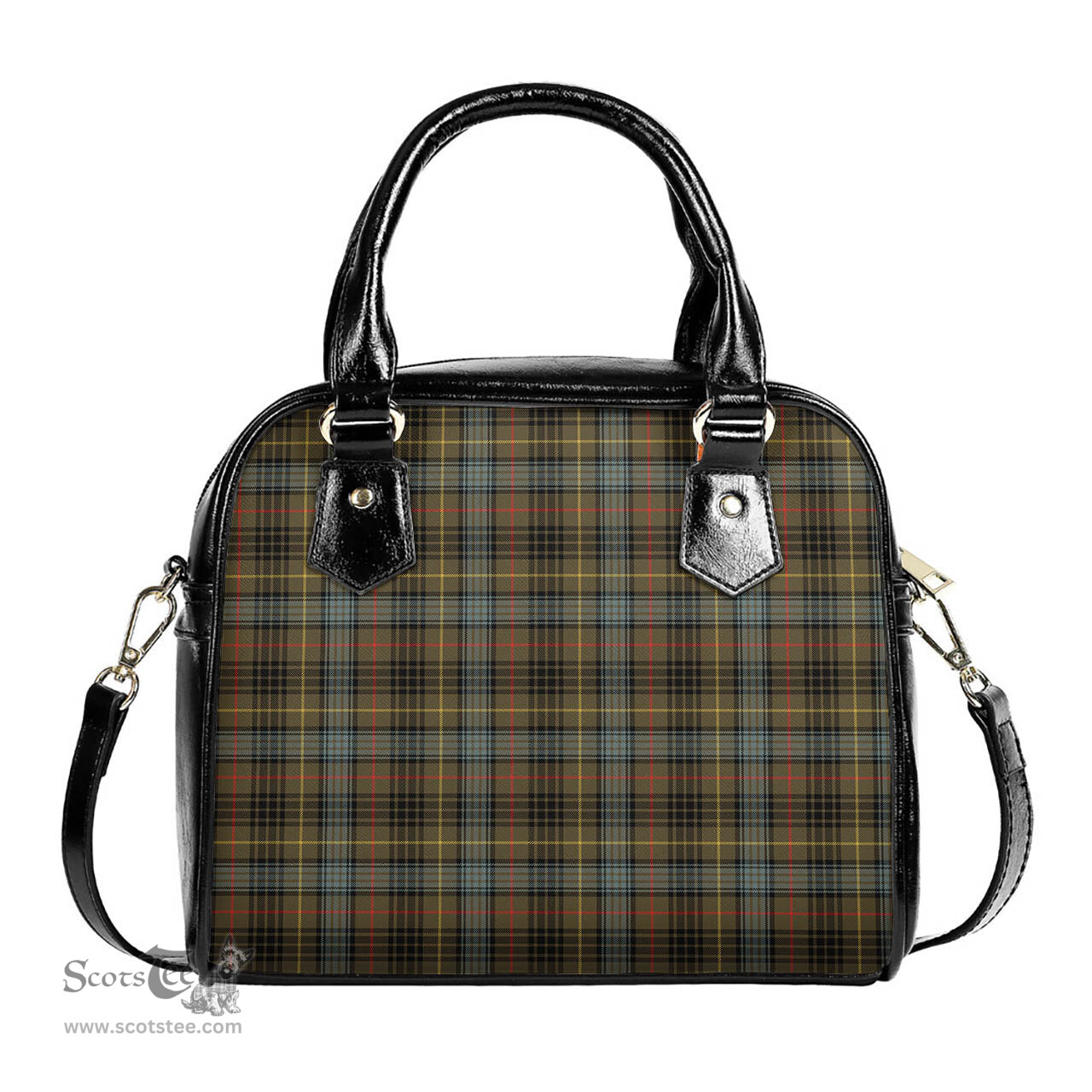 Scottish Stewart Hunting Weathered Tartan Shoulder Handbags Scottish Plaid Tartan Plaid - ScotsTee - scotstee.com