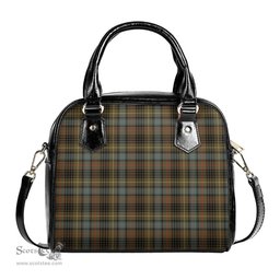 Scottish Stewart Hunting Weathered Tartan Shoulder Handbags Scottish Plaid Tartan Plaid - ScotsTee - scotstee.com