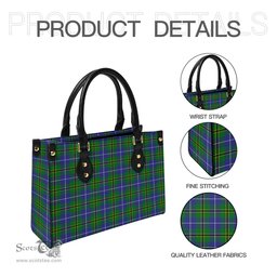 Scottish Turnbull Hunting Tartan Leather Bag for Women Scottish Plaid Tartan Plaid - ScotsTee - scotstee.com