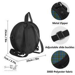 Scottish Tait Tartan Round Crossbody Bags - Round Purse Scottish Plaid Tartan Plaid - ScotsTee - scotstee.com