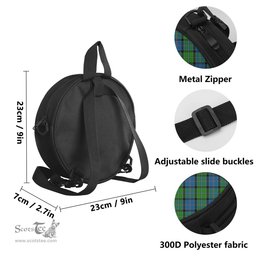 Scottish Stirling Tartan Round Crossbody Bags - Round Purse Scottish Plaid Tartan Plaid - ScotsTee - scotstee.com