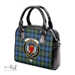 Scottish Smith Ancient Tartan Shoulder Handbags with Family Crest Scottish Plaid Tartan Plaid - ScotsTee - scotstee.com