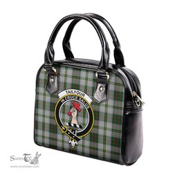 Scottish Taylor Dress Tartan Shoulder Handbags with Family Crest Scottish Plaid Tartan Plaid - ScotsTee - scotstee.com