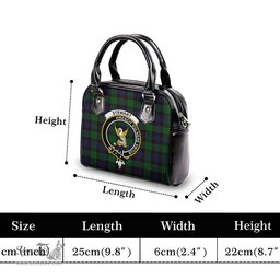 Scottish Stewart Old Tartan Shoulder Handbags with Family Crest Scottish Plaid Tartan Plaid - ScotsTee - scotstee.com