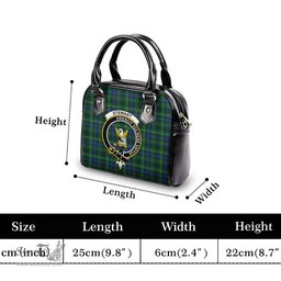 Scottish Stewart Hunting Modern Tartan Shoulder Handbags with Family Crest Scottish Plaid Tartan Plaid - ScotsTee - scotstee.com