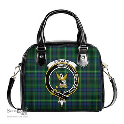 Scottish Stewart Hunting Modern Tartan Shoulder Handbags with Family Crest Scottish Plaid Tartan Plaid - ScotsTee - scotstee.com
