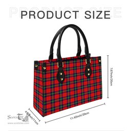 Scottish Ruthven Modern Tartan Leather Bag for Women Scottish Plaid Tartan Plaid - ScotsTee - scotstee.com