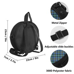 Scottish Weir Ancient Tartan Round Crossbody Bags - Round Purse Scottish Plaid Tartan Plaid - ScotsTee - scotstee.com