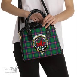 Scottish Young Modern Tartan Shoulder Handbags with Family Crest Scottish Plaid Tartan Plaid - ScotsTee - scotstee.com