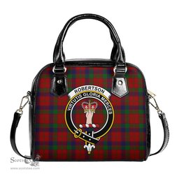 Scottish Robertson Tartan Shoulder Handbags with Family Crest Scottish Plaid Tartan Plaid - ScotsTee - scotstee.com