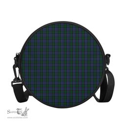 Scottish Sutherland Tartan Round Crossbody Bags - Round Purse Scottish Plaid Tartan Plaid - ScotsTee - scotstee.com